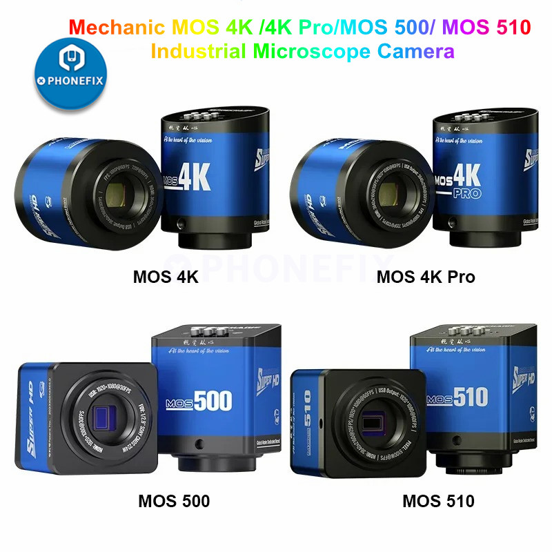 Stereo Trinocular Microscope Pcb - MECHANIC HD Camera MOS 4K Pro/