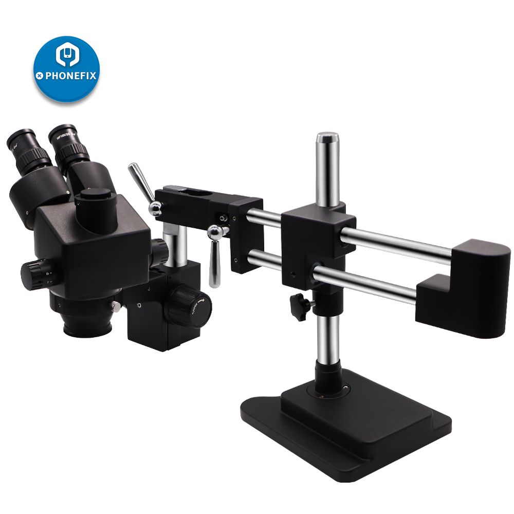 3.5X-90X Black Double Arm Ster - Stereo Trinocular Microscope Pcb 评论和价格
