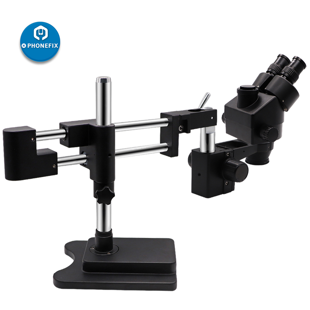 3.5X-90X Black Double Arm Ster - Stereo Trinocular Microscope Pcb 评论和价格