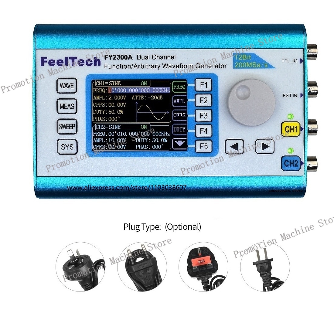 FY2300 12MHz 20MHz DDS Functio - Function Arbitrary Waveform Generator 评论和价格