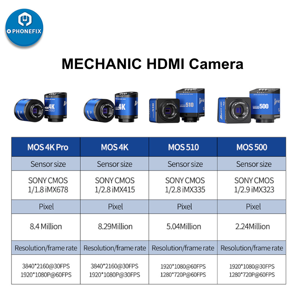 MECHANIC HD Camera MOS 4K Pro/ - Stereo Trinocular Microscope Pcb 评论和价格