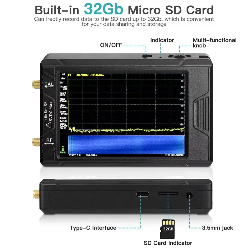 New Handheld Tiny Spectrum Ana - Signal Generator Spectrum Analyzer 评论和价格