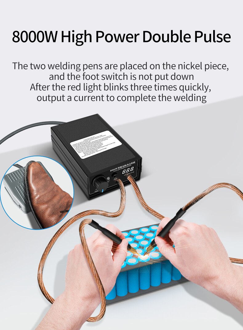 8000W Mini Spot Welder Kit DIY - Spot Welder 18650 Battery Pack 评论和价格