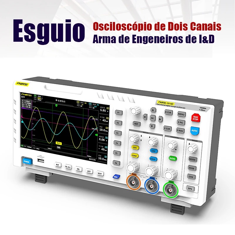 FNIRSI 1014D Digital Oscillosc - Digital Storage Oscilloscope 100Mhz 评论和价格
