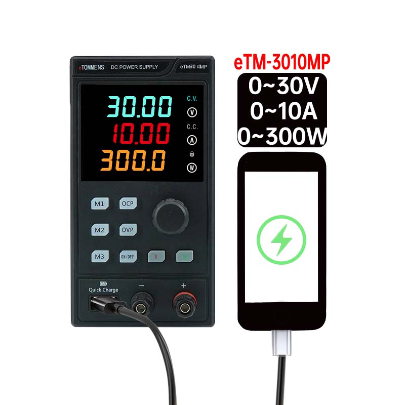 ETOMMENS 30V 10A 300W ETM-3010 - Programmable Dc Power Supply 30V 10A 评论和价格